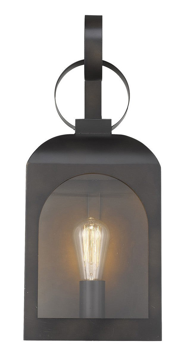 HomeRoots Madigan 1-Light Wall Light in Oil Rubbed Bronze Finish