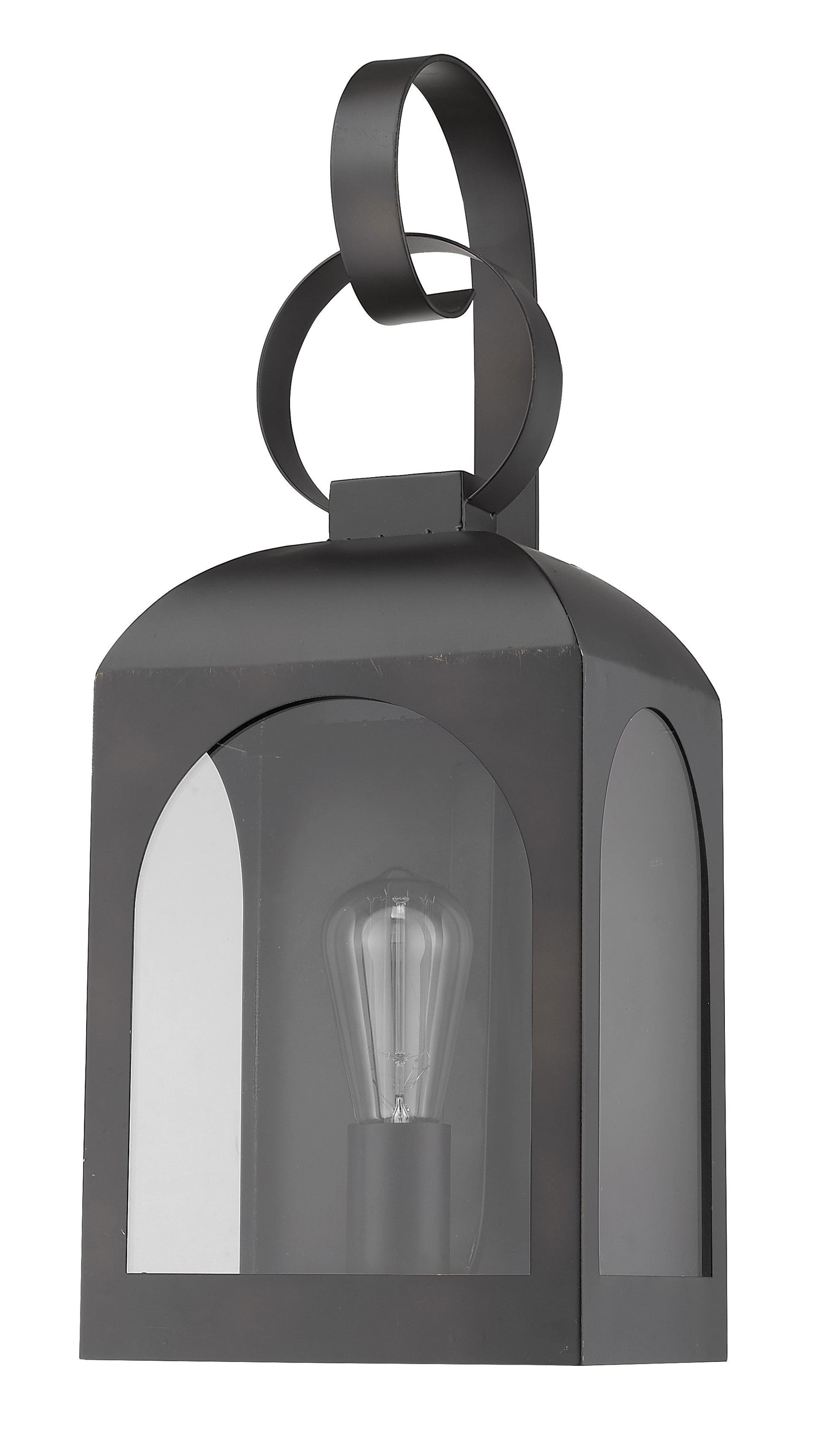 HomeRoots Madigan 1-Light Wall Light in Oil Rubbed Bronze Finish