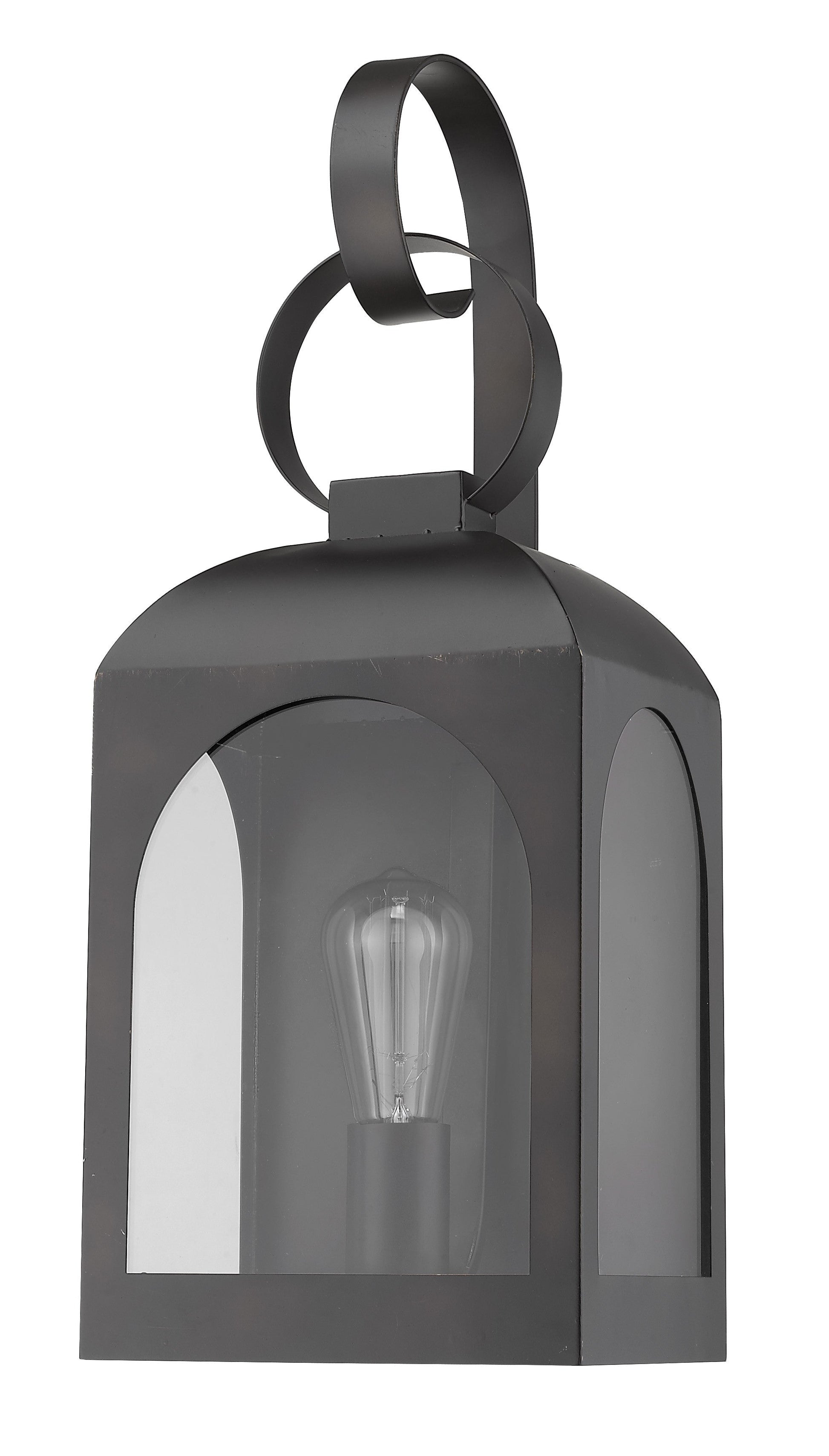 HomeRoots Madigan 1-Light Wall Light in Oil Rubbed Bronze Finish