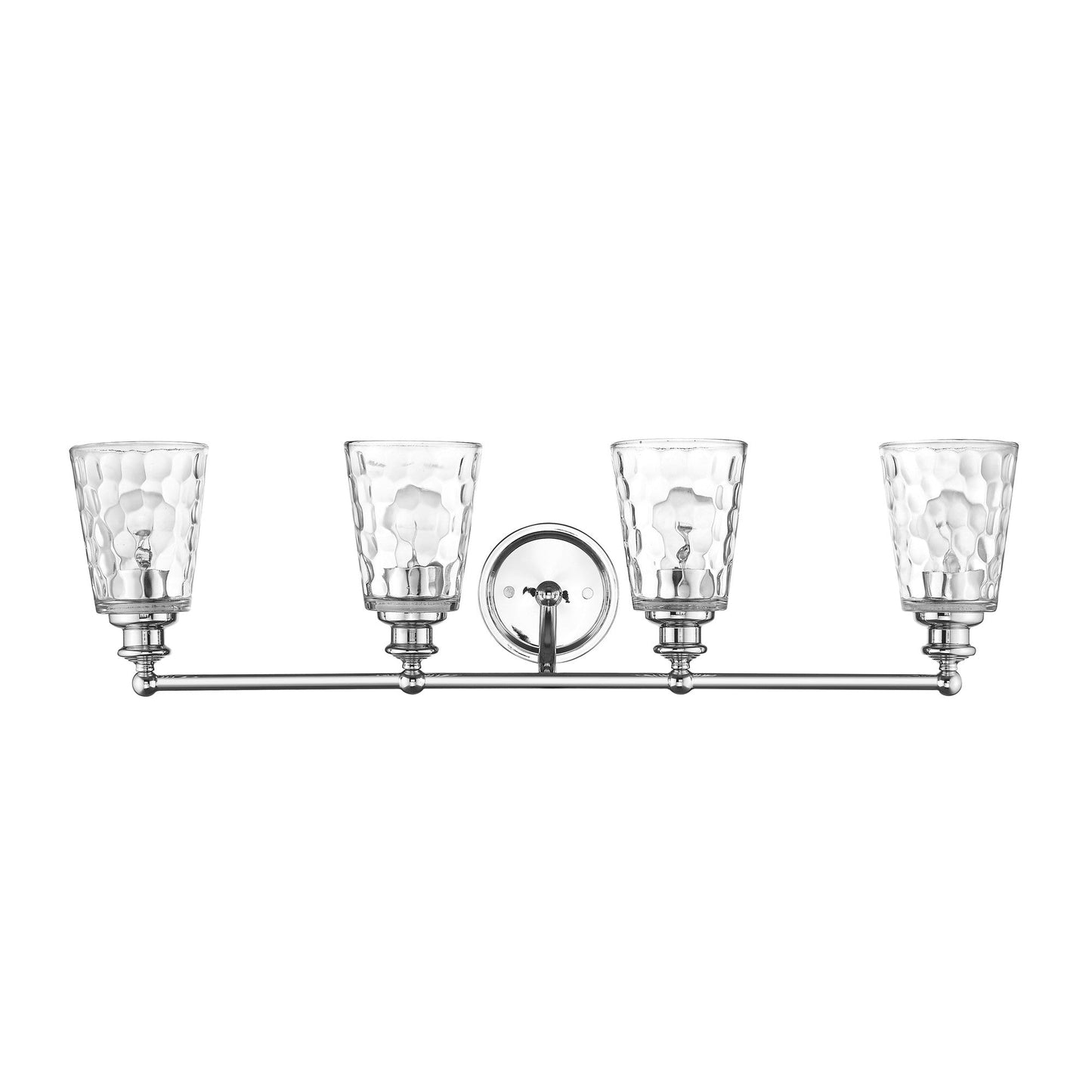 HomeRoots Mae 4-Light Vanity Lighting in Chrome Finish