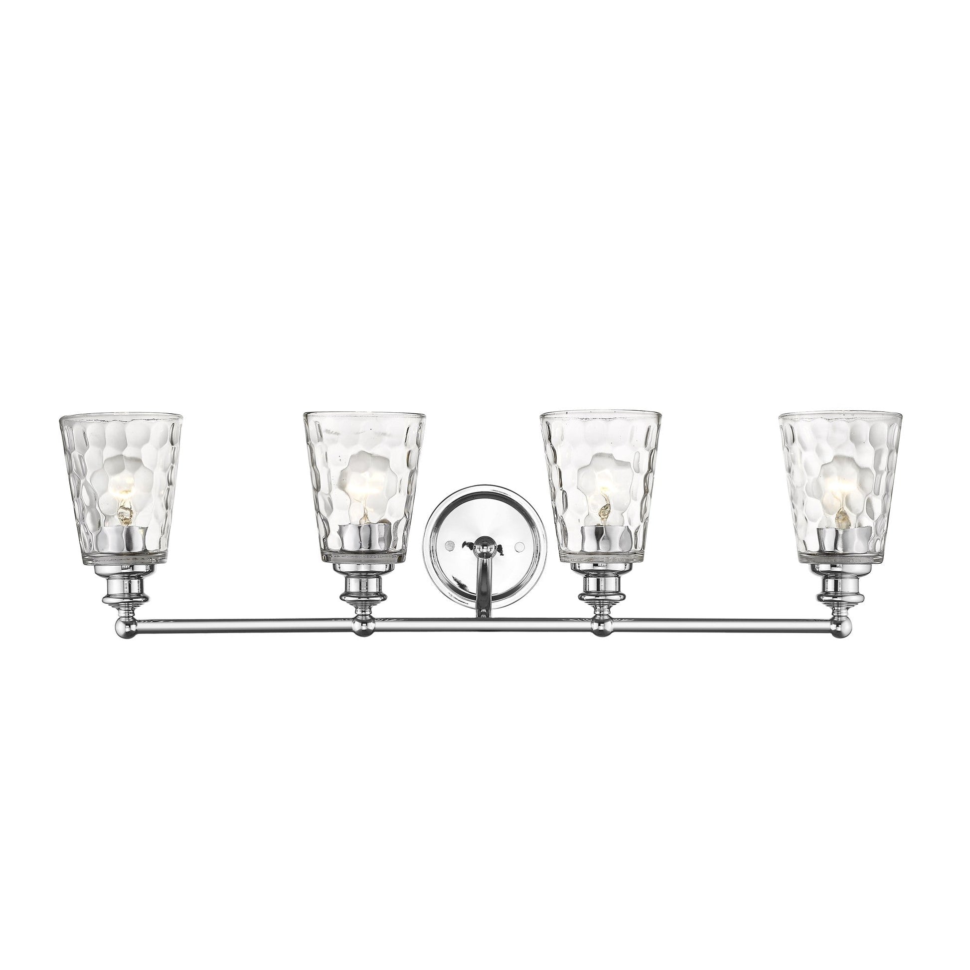 HomeRoots Mae 4-Light Vanity Lighting in Chrome Finish