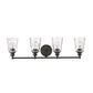 HomeRoots Mae 4-Light Vanity Lighting in Oil Rubbed Bronze Finish