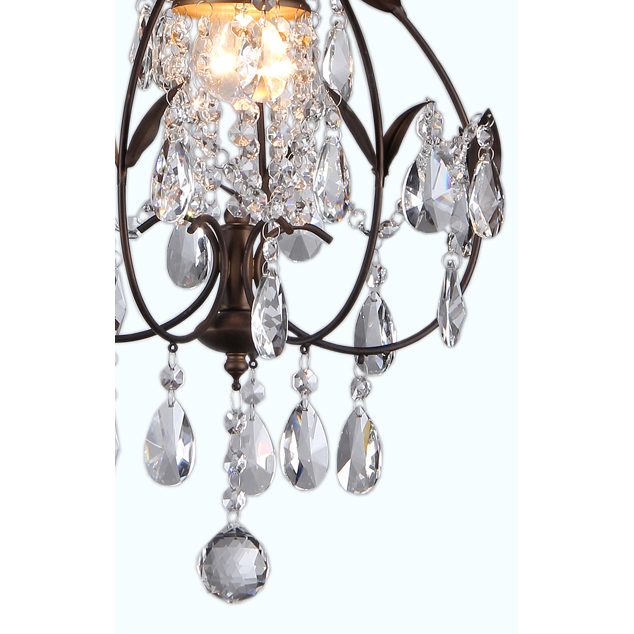 HomeRoots Maleficent Chandelier In Bronze Finish