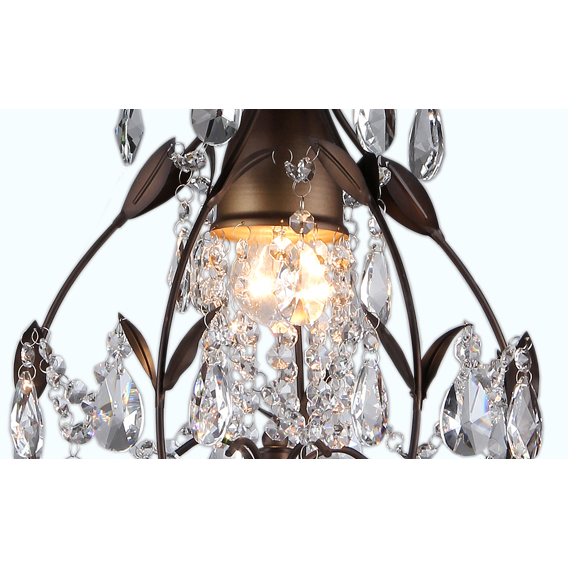 HomeRoots Maleficent Chandelier In Bronze Finish