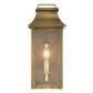 HomeRoots Manchester 1-Light Pocket Wall Light With Aged Brass Finish