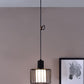 HomeRoots Metal Cage Hanging Light in Black Finish