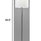 HomeRoots Metal Floor Lamp With Classic Silhouette in Brushed Steel Finish