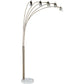 HomeRoots Metal Floor Lamp With Five Adjustable Swing Arms in Dull Gold Finish
