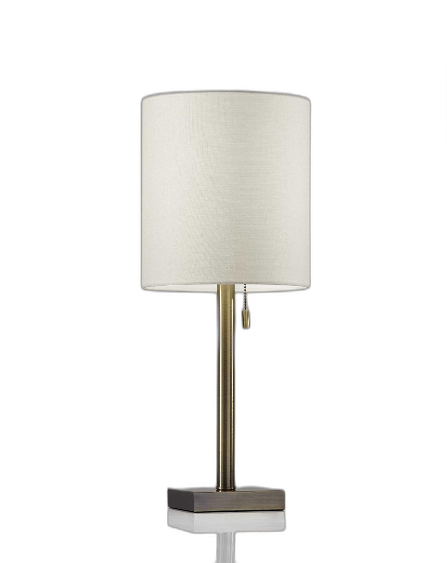 HomeRoots Metal Table Lamp With Antique Brass Finish