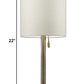 HomeRoots Metal Table Lamp With Antique Brass Finish