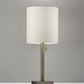 HomeRoots Metal Table Lamp With Antique Brass Finish
