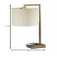 HomeRoots Metal Table Lamp With Brass Finish