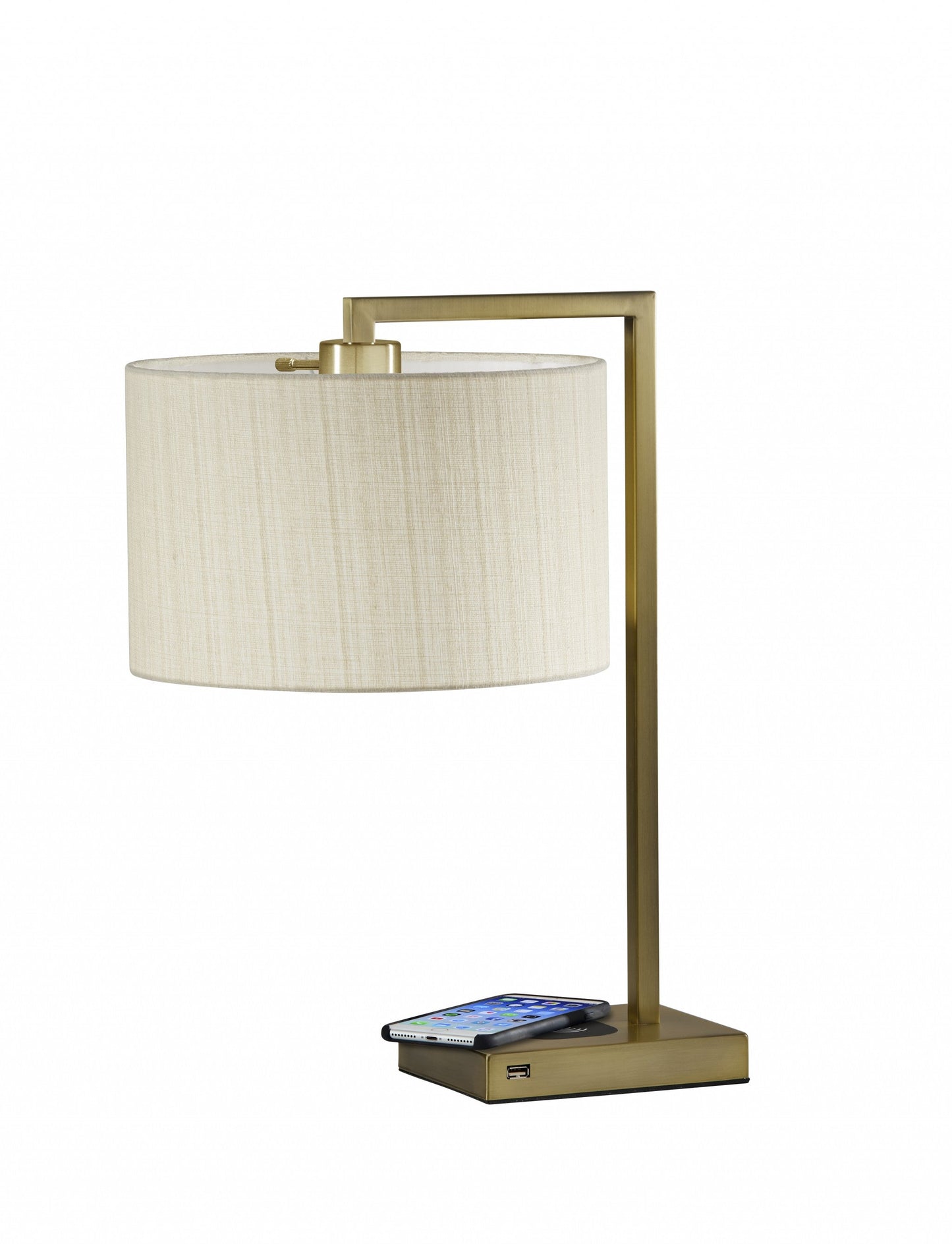 HomeRoots Metal Table Lamp With Brass Finish