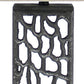 HomeRoots Metal Table Lamp With Multi Mini Grotto Pattern In Silver Finish