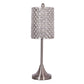 HomeRoots Metal Table Lamps With Crystal Bead Shade in Set of 2