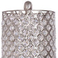HomeRoots Metal Table Lamps With Crystal Bead Shade in Set of 2