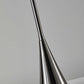 HomeRoots Metal Tall White Shade Table Lamp With Black Nickel Finish
