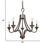 HomeRoots Michelle 5-Light Chandelier in Oil Rubbed Bronze Finish