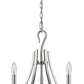HomeRoots Michelle 5-Light Chandelier in Polished Nickel Finish