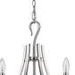 HomeRoots Michelle 5-Light Chandelier in Polished Nickel Finish