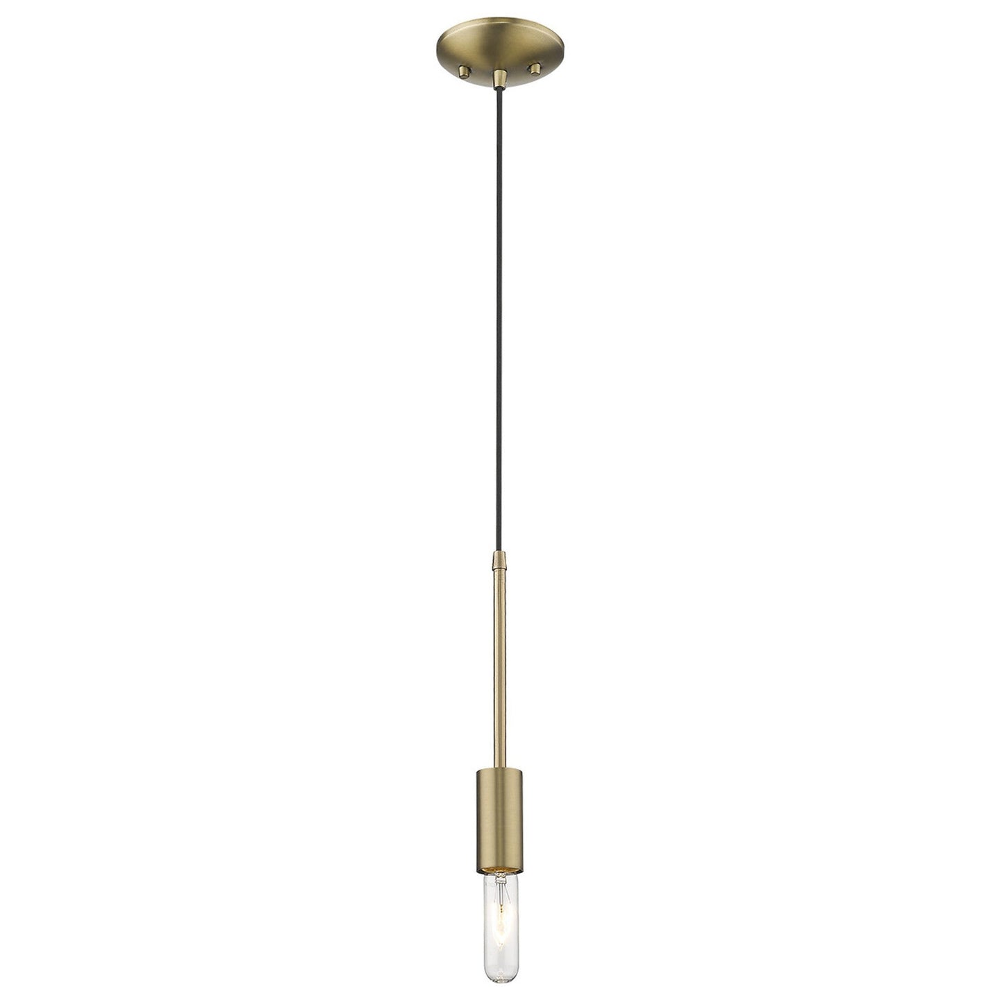 HomeRoots Mini Pendant Hanging Light in Dull Gold Finish