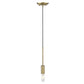HomeRoots Mini Pendant Hanging Light in Dull Gold Finish