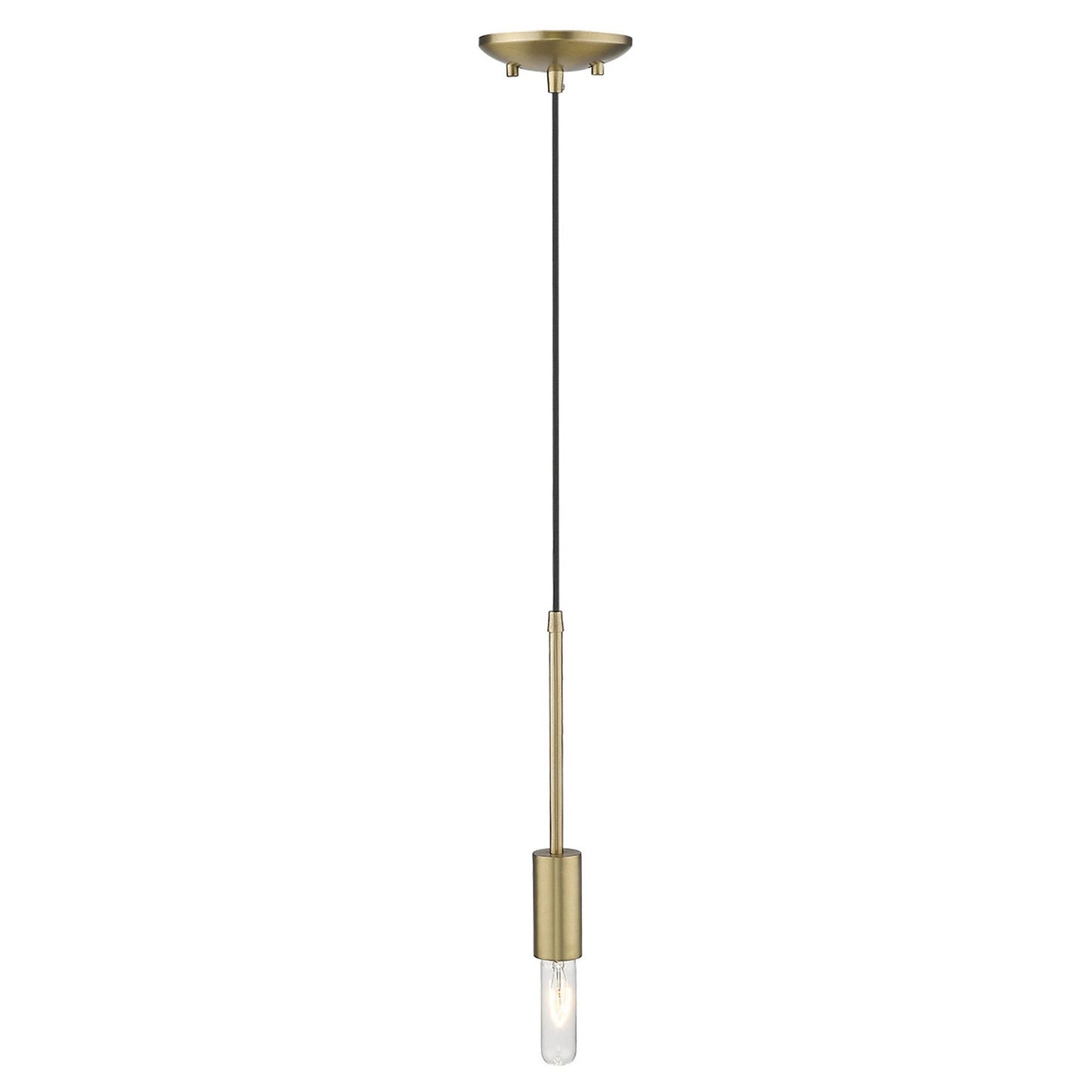 HomeRoots Mini Pendant Hanging Light in Dull Gold Finish