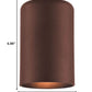 HomeRoots Minimalist Cylinder Wall Light in Bronze Finish