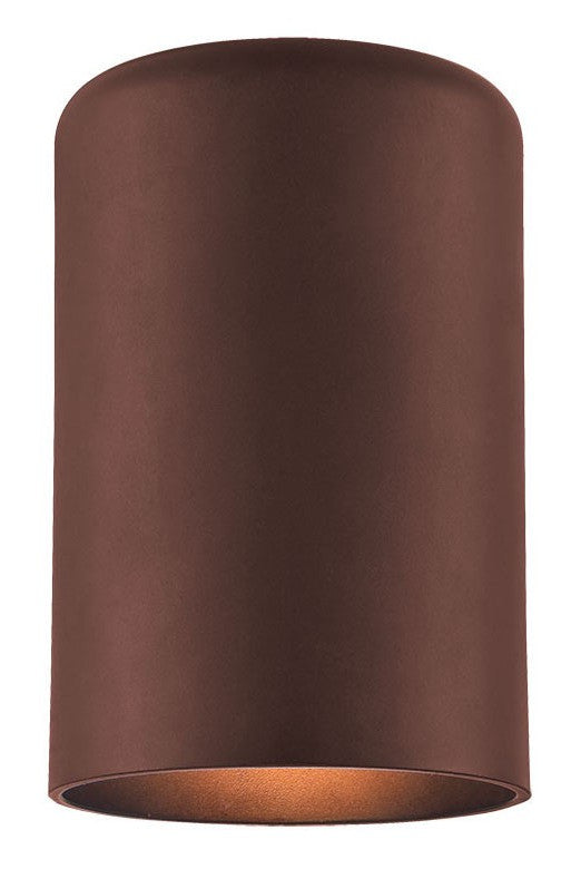 HomeRoots Minimalist Cylinder Wall Light in Bronze Finish