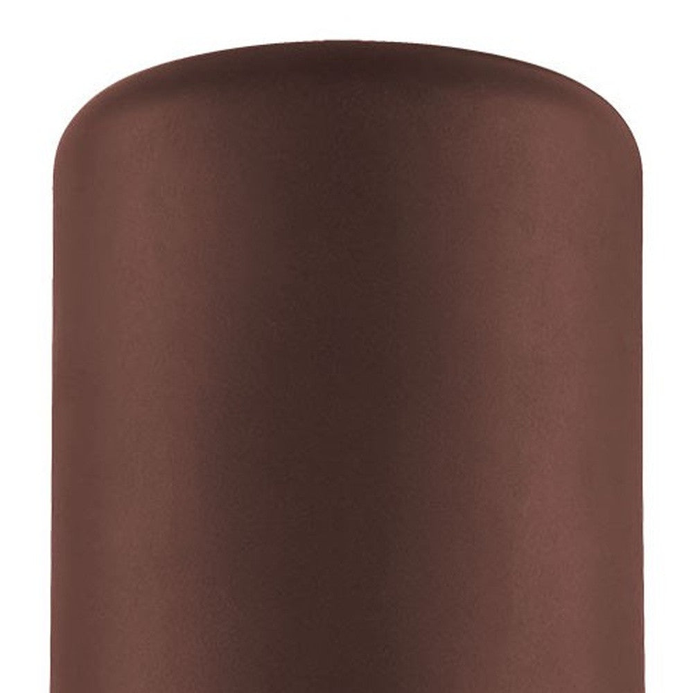 HomeRoots Minimalist Cylinder Wall Light in Bronze Finish