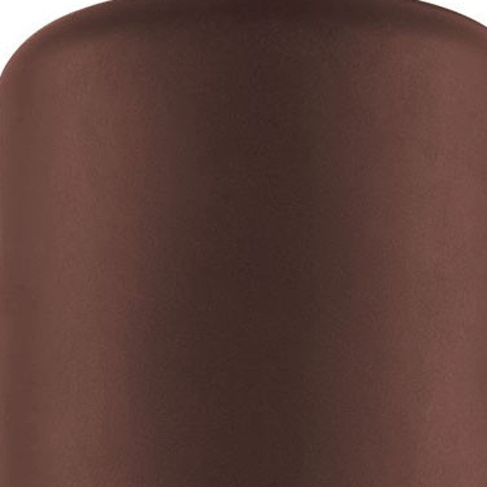 HomeRoots Minimalist Cylinder Wall Light in Bronze Finish