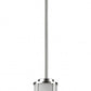 HomeRoots Minimalist Cylindrical Hanging Light in Silver Finish