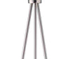 HomeRoots Minimalist Floor Lamp With Silver Metal Finish