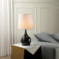 HomeRoots Minimalist Table Lamp With White Empire Shade and Black Finish