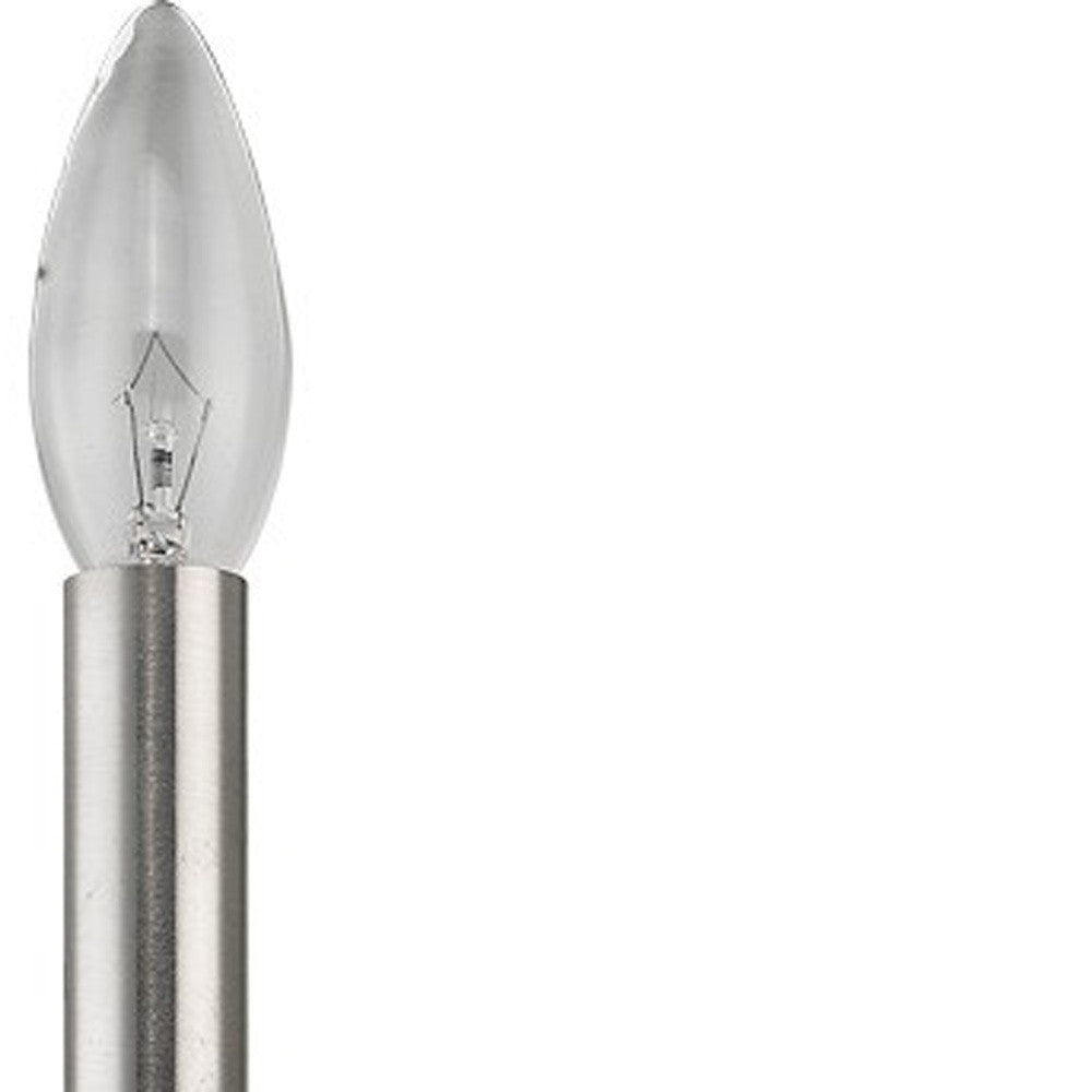 HomeRoots Minimalist Wall Sconce in Silver Finish