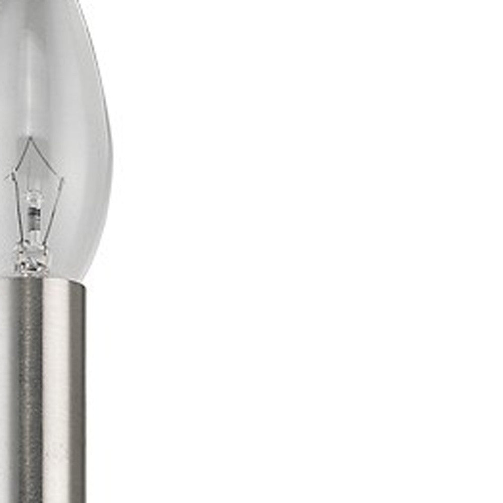 HomeRoots Minimalist Wall Sconce in Silver Finish