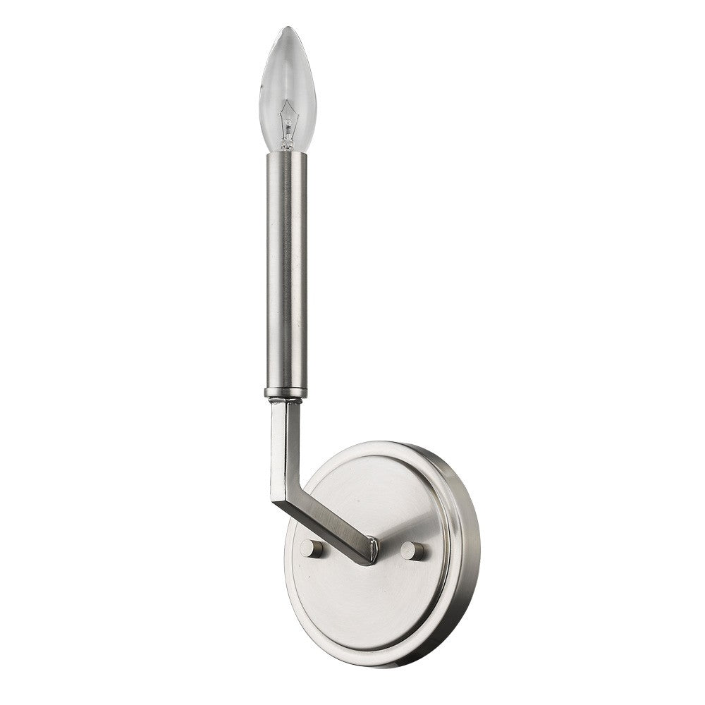 HomeRoots Minimalist Wall Sconce in Silver Finish