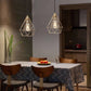 HomeRoots Mod Gold Geo Diamond Cage Pendant Light