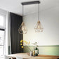 HomeRoots Mod Gold Geo Diamond Cage Pendant Light