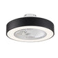 HomeRoots Mod Invisible Blade Ceiling Fan And Light With Black and White Finish