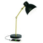 HomeRoots Mod LED Adjustable Desk Lamp With Matte Black and Gold Finish