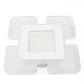 HomeRoots Modern Acrylic LED Square Ceiling Light With White Finish