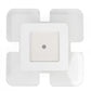 HomeRoots Modern Acrylic LED Square Ceiling Light With White Finish