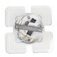 HomeRoots Modern Acrylic LED Square Ceiling Light With White Finish