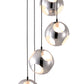 HomeRoots Modern Asteroid Ceiling Lamp in Chrome Finish