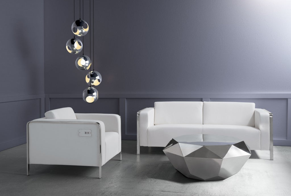 HomeRoots Modern Asteroid Ceiling Lamp in Chrome Finish