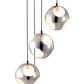 HomeRoots Modern Asteroid Ceiling Lamp in Chrome Finish
