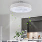HomeRoots Modern Ceiling Fan and Light With White Finish