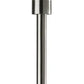 HomeRoots Modern Discus Metal LED Torchiere in Brushed Steel Finish