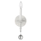 HomeRoots Modern Farmhouse Wall Sconce With Rustic White and Crystal Finish